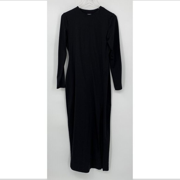 Susana Monaco maxi dress black bodycon jersey knit stretch bodycon X-Large XL - Picture 2 of 6